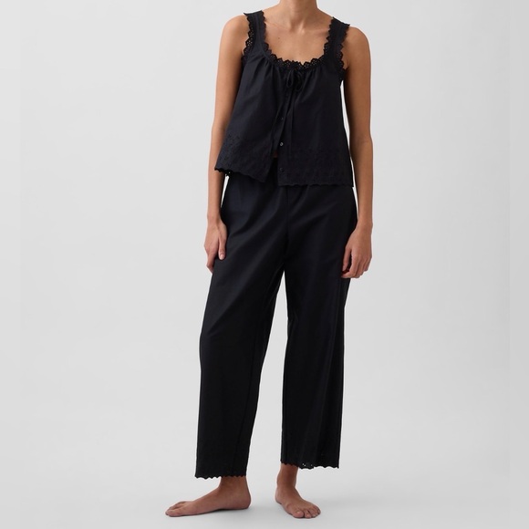 GAP Pants - NWT GAP Black Embroidered PJ Pants (Tall)